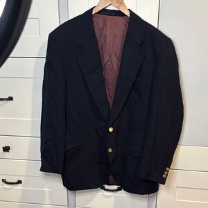 Classic navy blue Men's Blazer with Gold Buttons. Vintage look and feel
